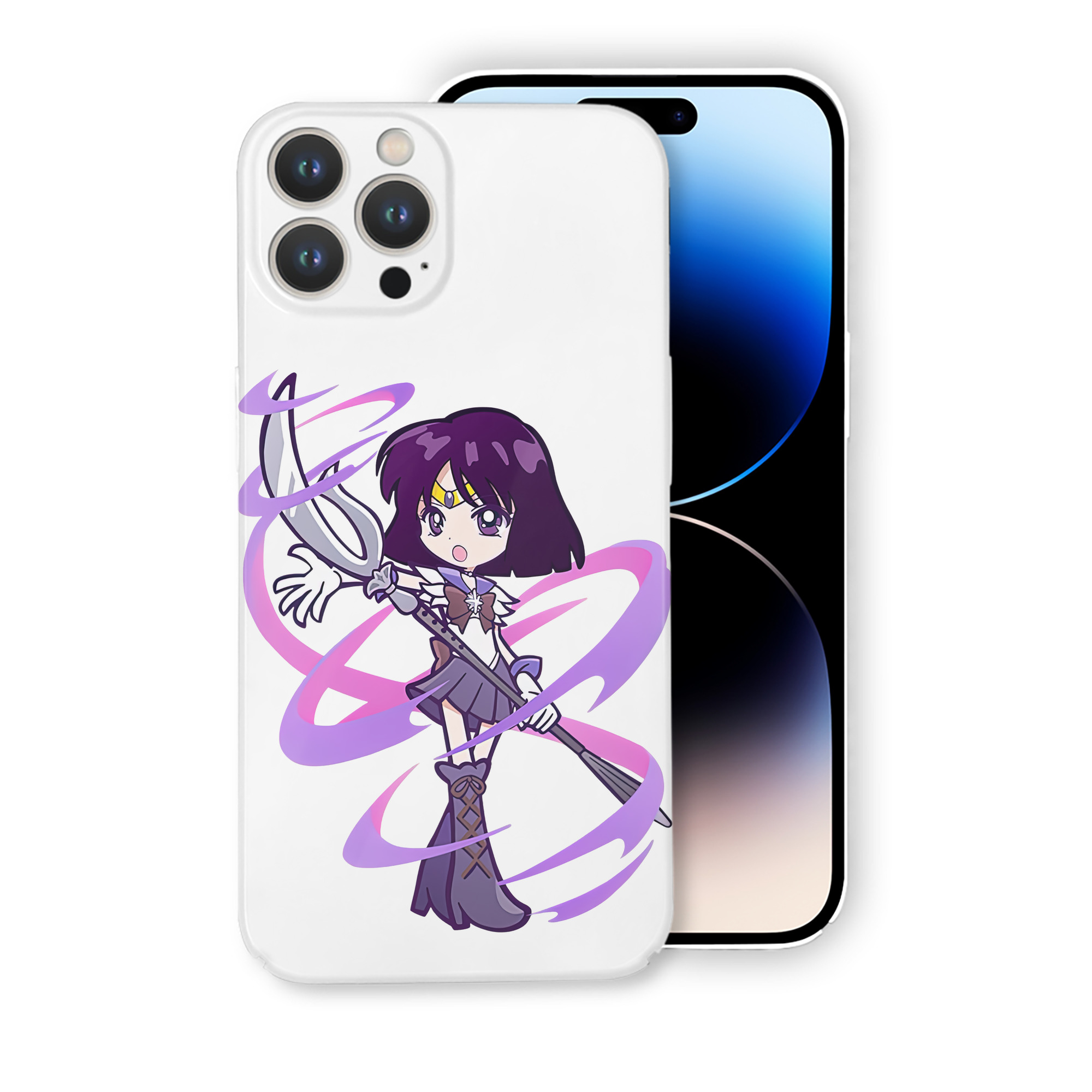 （画像用） 美少女戦士セーラームーン 土萠ほたる Sailor Moon Tomoe Hotaru （セーラーサターン；Sailor Saturn） 【iPhone 14シリーズ対応】ハードケース